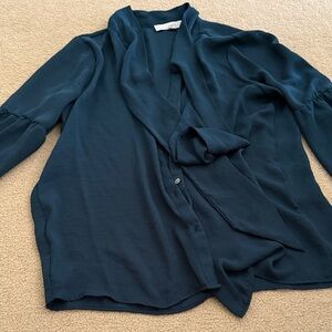LOFT Dark Teal Blouse